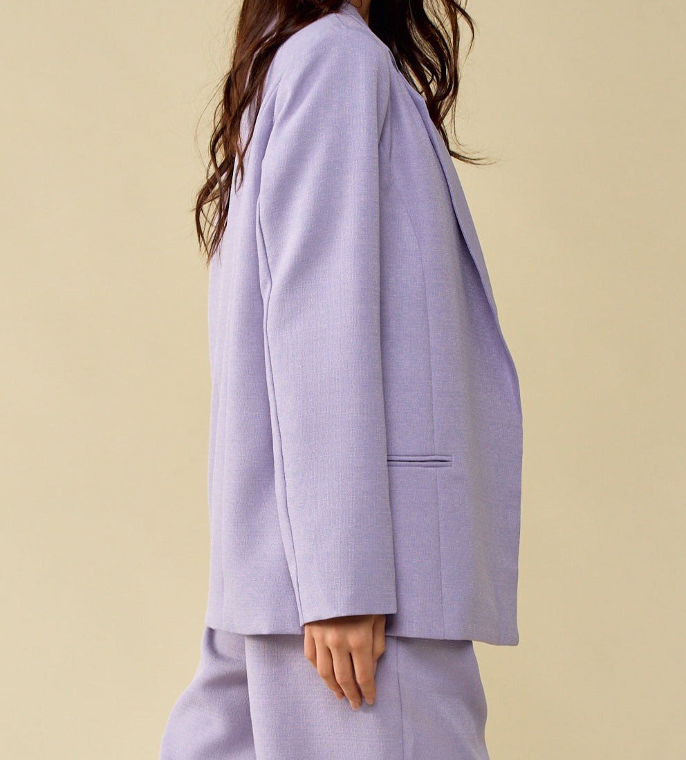 Dusty Lavender Blazer, Blazer Jacket by Blue Blush | LIT Boutique