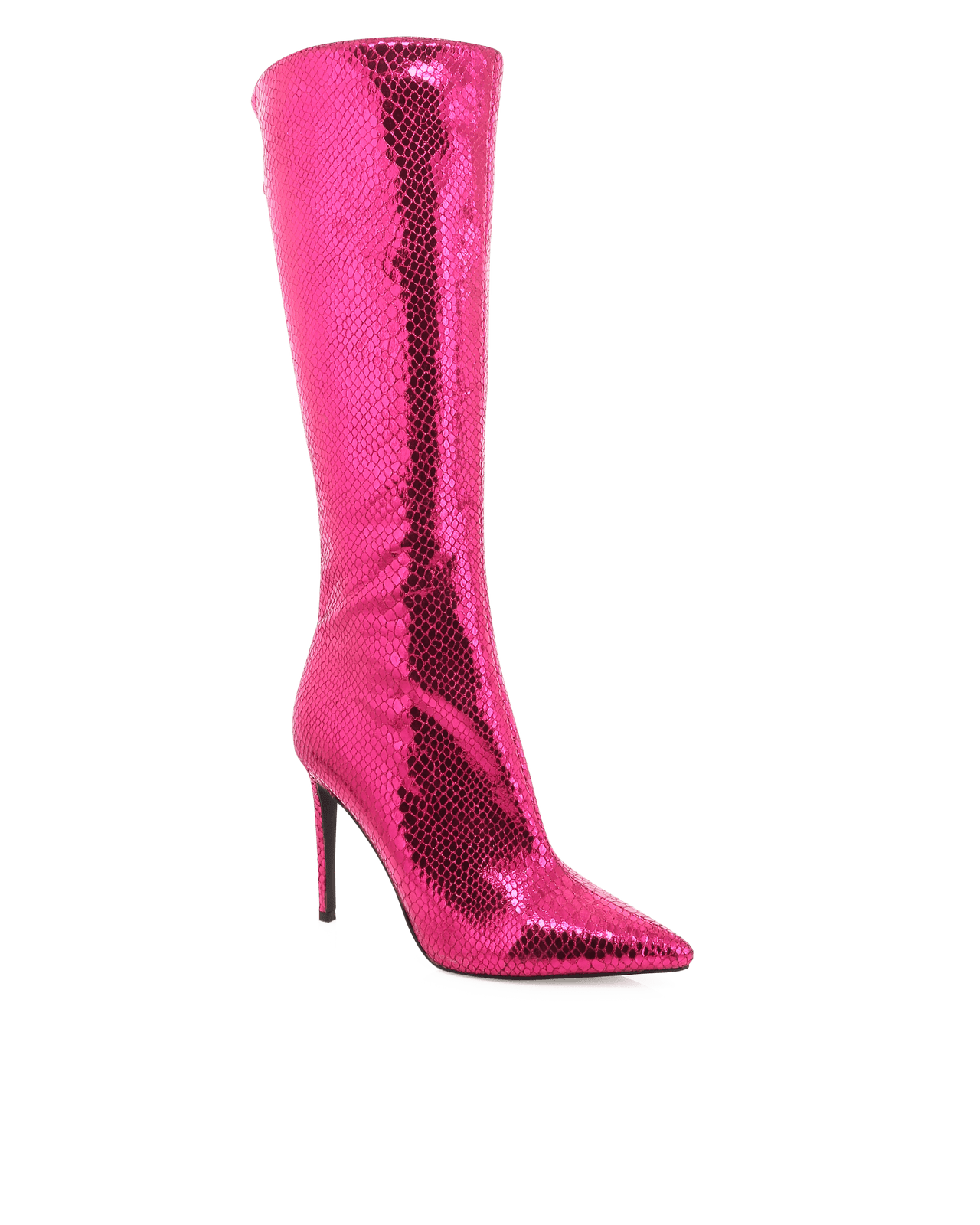 Edelin Metallic Boots Raspberry Scale, Shoes by Billini Shoes | LIT Boutique