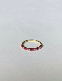 Thumbnail for Elizabeth Pink Sapphire Ring 14k Gold, Ring by PK Jewlery | LIT Boutique