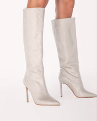 Thumbnail for Emarie Boot Silver Diamante, Shoes by Billini Shoes | LIT Boutique