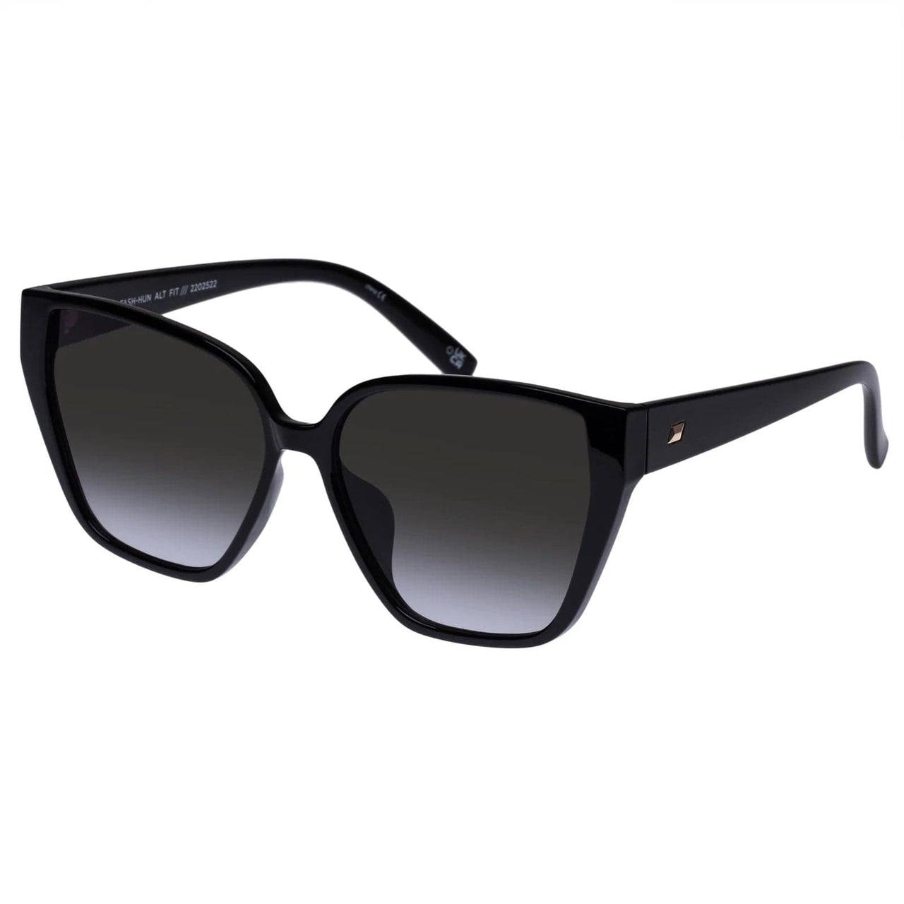 Fash-Hun Sunglasses Shiny Black, Sunglasses by Le Spec | LIT Boutique