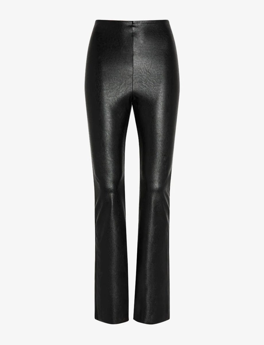 Faux Leather Flare Legging Black, Bottoms by Commando | LIT Boutique