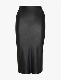 Thumbnail for Faux Leather Sleek Midi Skirt, Midi Skirt by Commando | LIT Boutique
