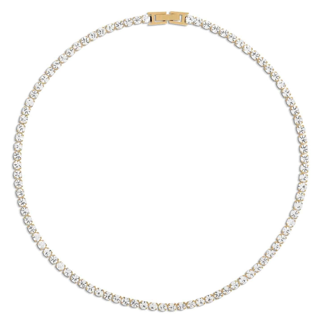 Fernanda Tennis Necklace Gold, Necklace by Ellie Vail | LIT Boutique