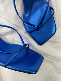Thumbnail for Fluxx Sandal Metallic Blue, Shoes by Jeffrey Campbell | LIT Boutique