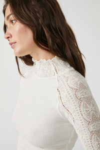 Thumbnail for Freddie Top Painted White, Tops by Free People | LIT Boutique