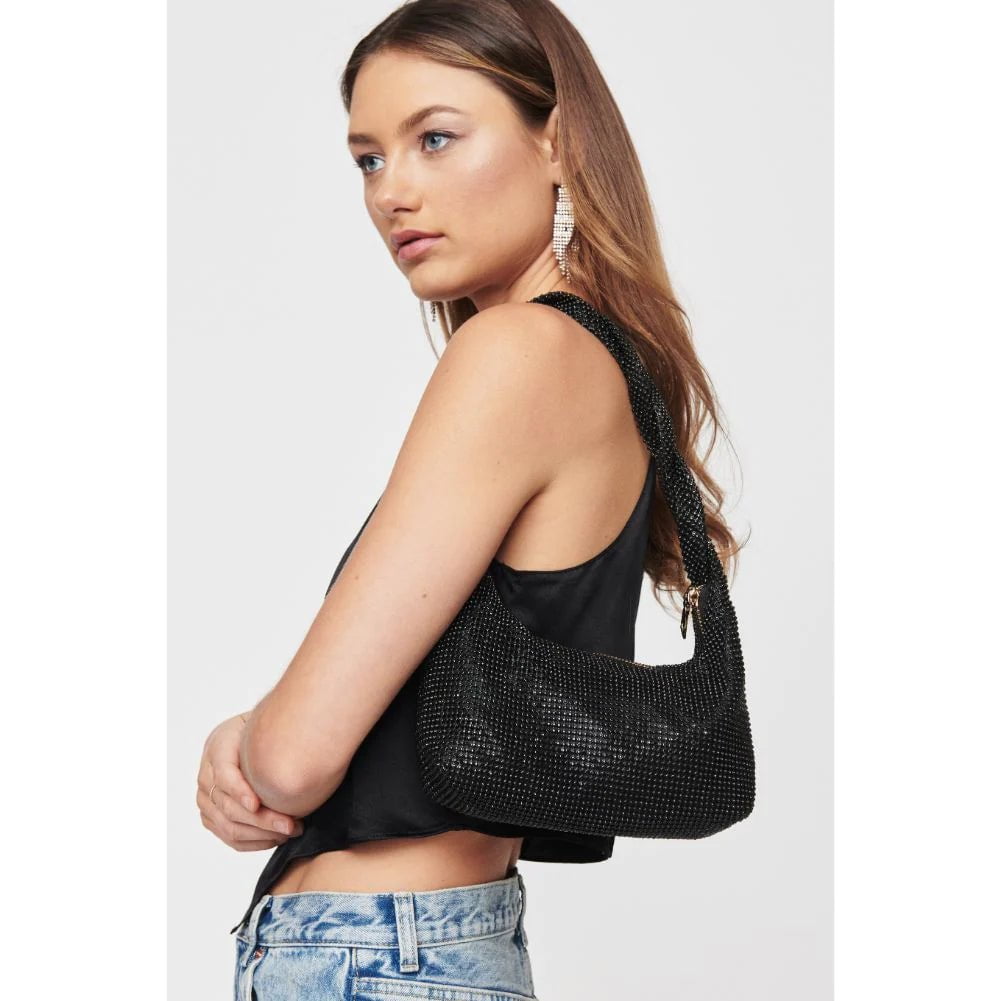 Galaxy Rhinestone Bag Black, Bag by Urban Expressions | LIT Boutique