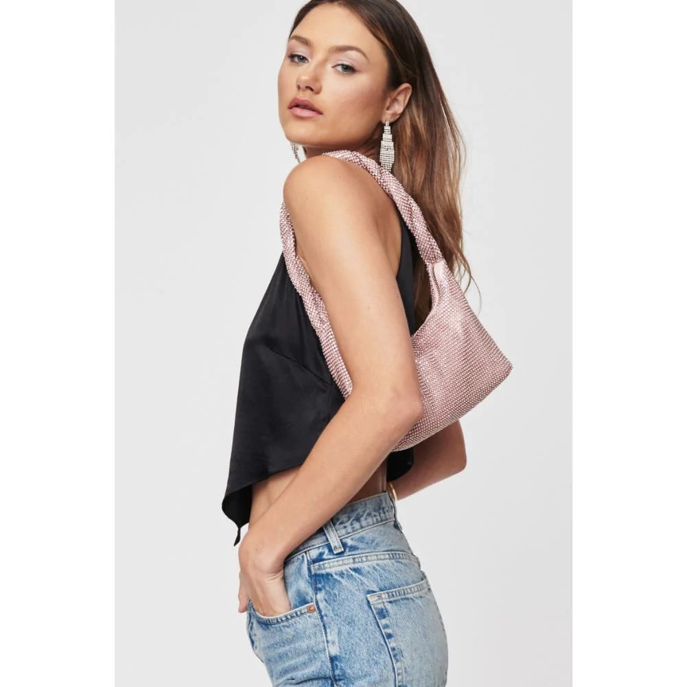 Galaxy Rhinestone Bag Pink, Bag by Urban Expressions | LIT Boutique