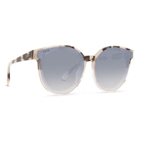 Thumbnail for Gemma Cream Tortoise Sandstron Grey Gradient Flash Sunglasses, Sunglasses by DIFF Sunglasses | LIT Boutique