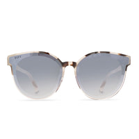 Thumbnail for Gemma Cream Tortoise Sandstron Grey Gradient Flash Sunglasses, Sunglasses by DIFF Sunglasses | LIT Boutique
