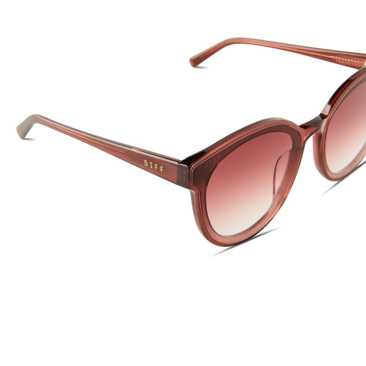 Gemma Deep Amber Terracotta Gradient Sunglasses, Sunglasses by DIFF Eyewear | LIT Boutique