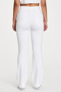 Thumbnail for Go-Getter First Love High Rise Flare White, Denim by Daze | LIT Boutique