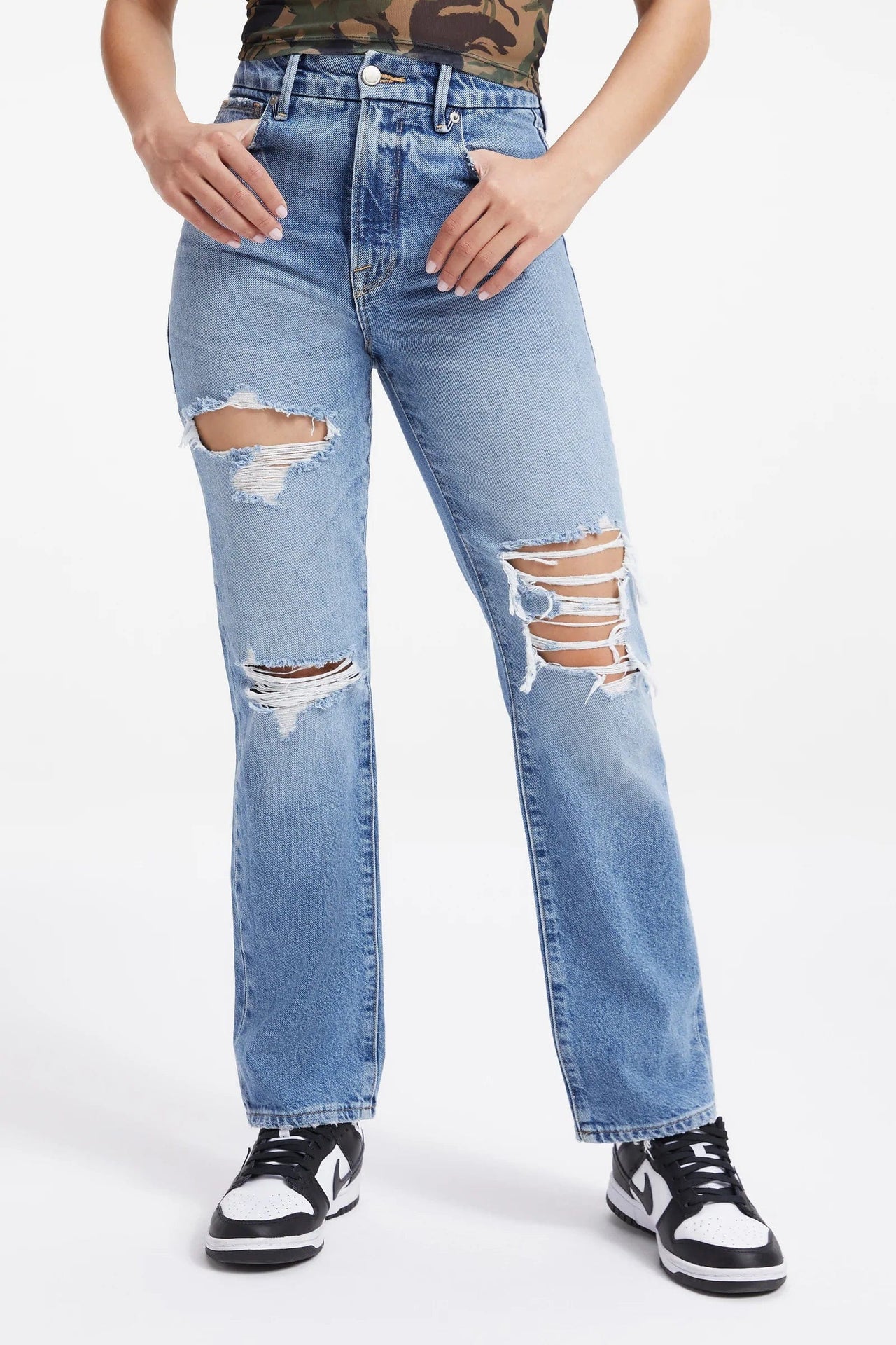 Good 90s Straight Leg Jeans Indigo 244, Denim by Good American | LIT Boutique