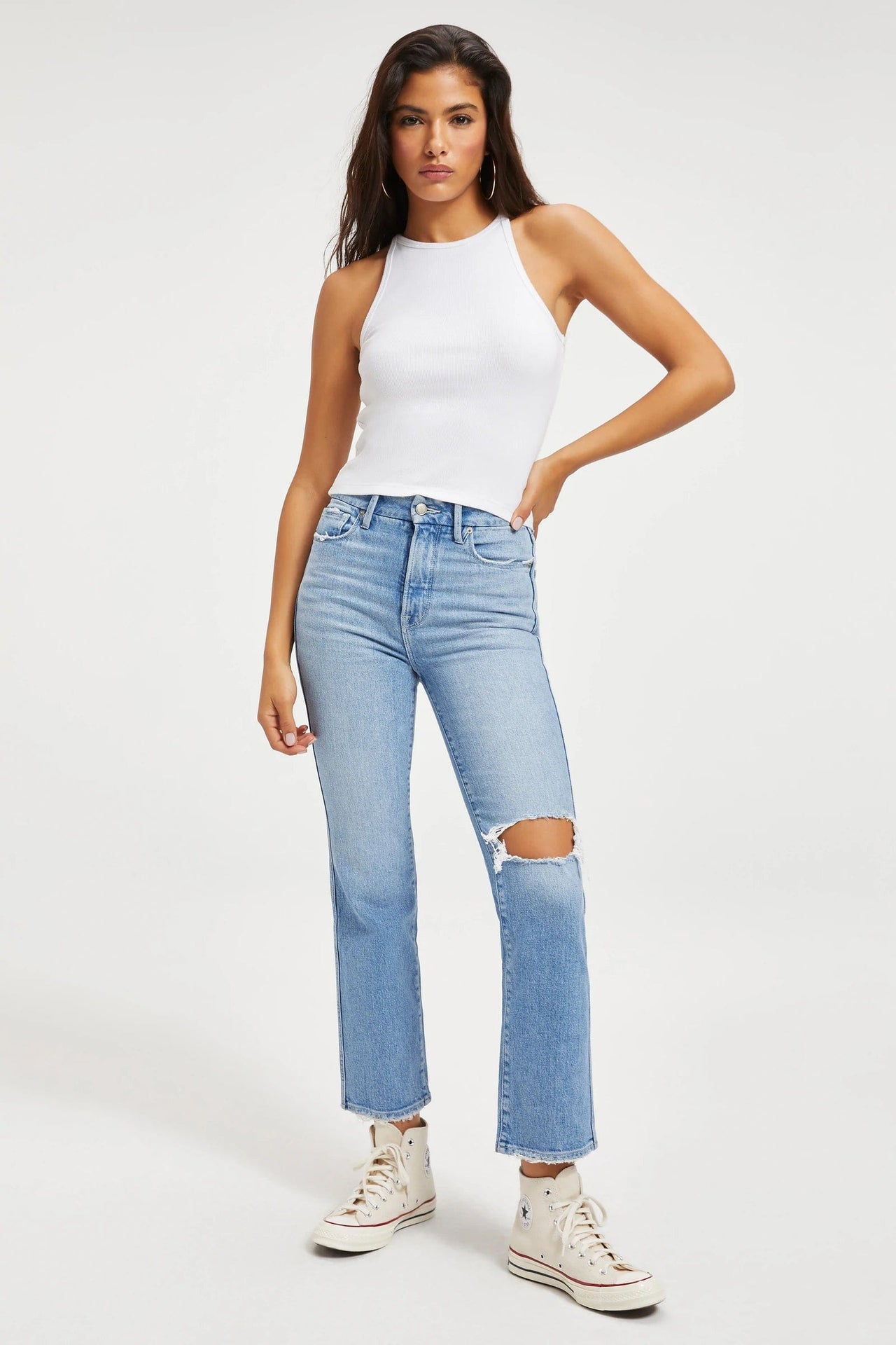 Good Curve Straight Leg Jeans, Denim by Good American | LIT Boutique