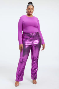 Good American Metallic Faux Leather Pants – Shop at the Mix