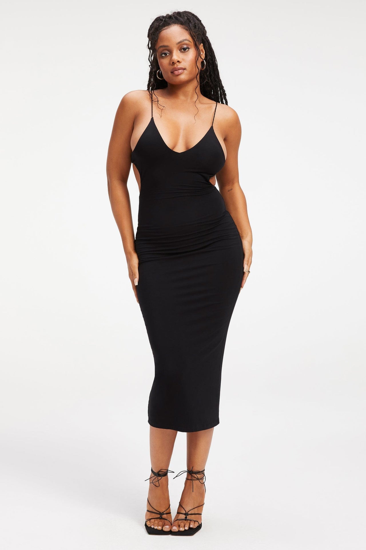 Black Low Back Oversized Maxi Beach Dress | PrettyLittleThing CA