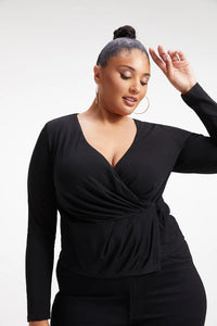 Thumbnail for Good Touch Wrap Top, Tops by Good American | LIT Boutique