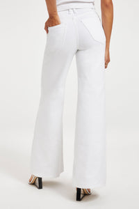 Thumbnail for Good Waist Palazzo Pant White, Bottoms by Good American | LIT Boutique
