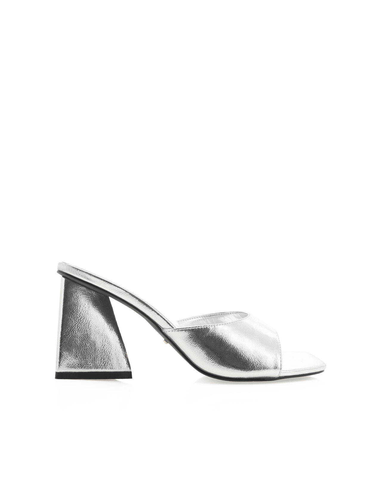 Gracen Metallic Mule Silver LIT Boutique