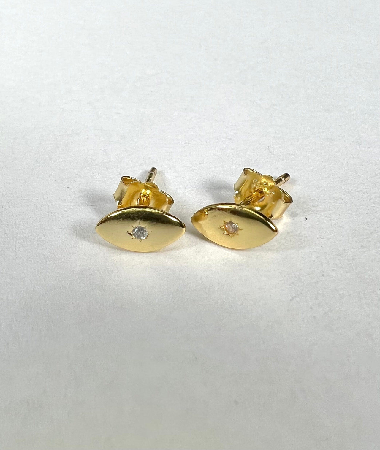 Greer Evil Eye Studs 14k Gold, Earring by LX1204 | LIT Boutique
