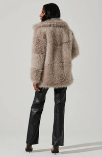 Thumbnail for Hadley Faux Fur Coat Silver, Jacket by ASTR | LIT Boutique