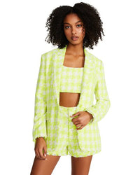 Thumbnail for Harlow Geometric Blazer Green, Jackets by Steve Madden | LIT Boutique