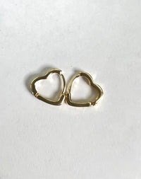 Thumbnail for Heart Mini Huggies 18k Gold, Earring by LX1204 | LIT Boutique