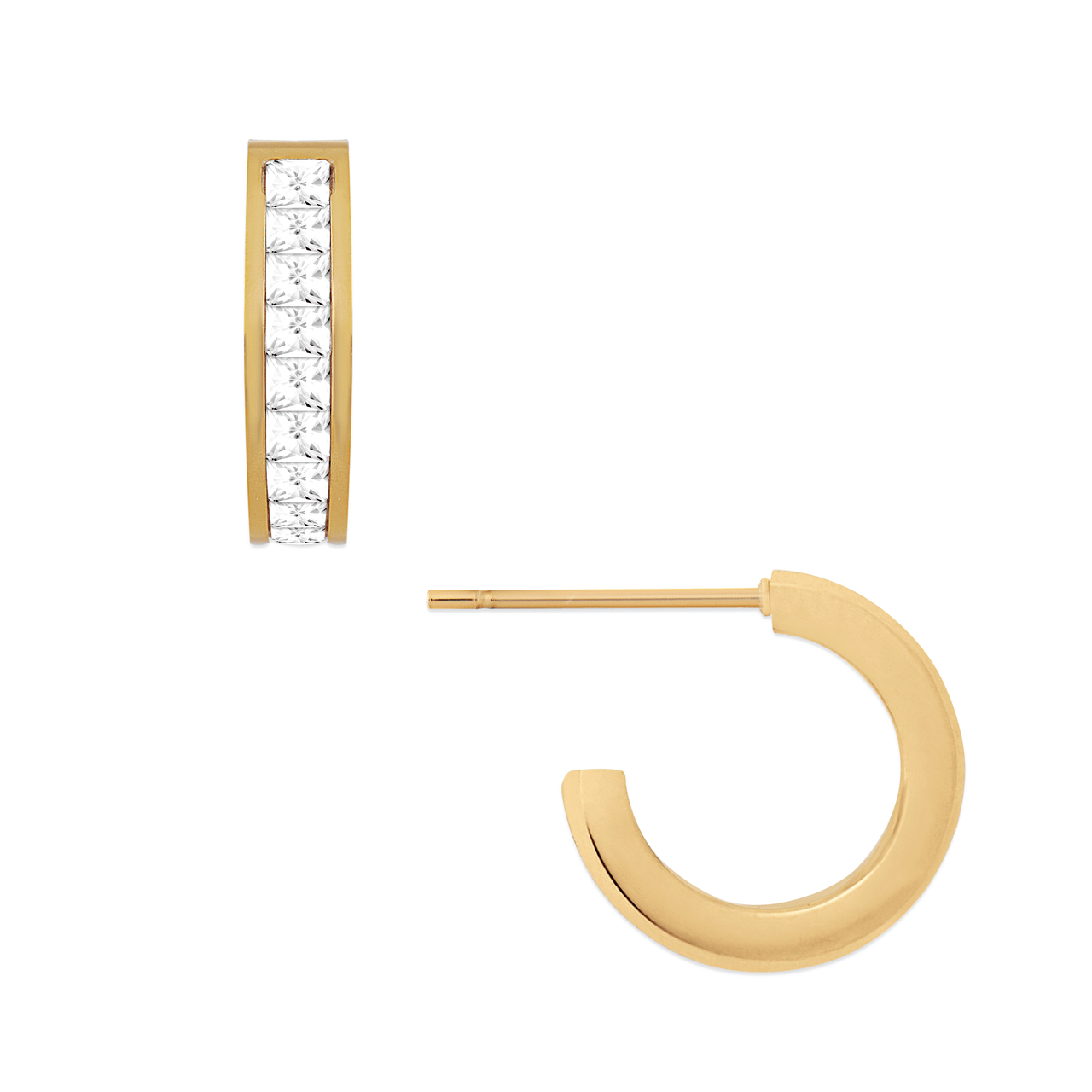 Heidi Mini Hoop Earring Gold, Earring by Ellie Vail | LIT Boutique