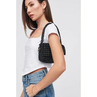 Thumbnail for Imelda Woven Shoulder Bag Black, Bag by Urban Expressions | LIT Boutique