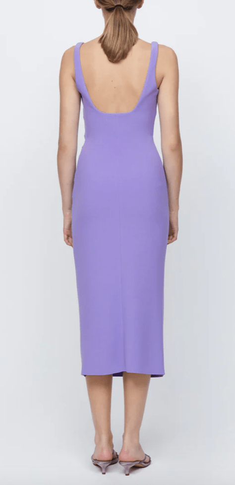 Karina Tuck Midi Dress Grape, Dress by Bec + Bridge | LIT Boutique