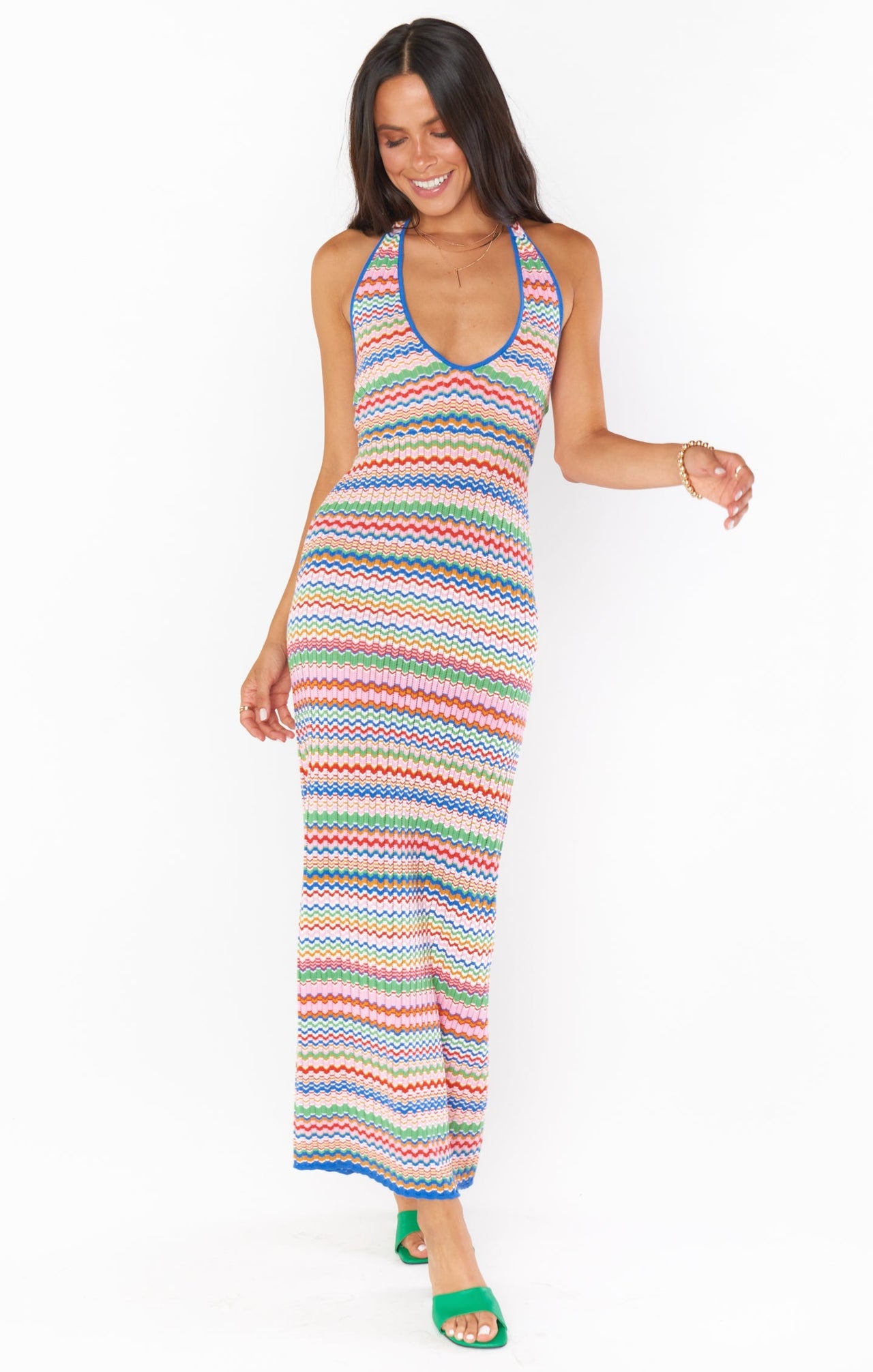 Kate Summer Wave Halter Dress Multi, Dress by Show Me Your Mumu | LIT Boutique