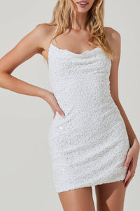 Thumbnail for Kendra Sequin Mini Dress White, Dress by ASTR | LIT Boutique