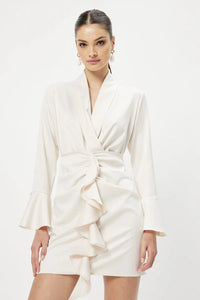 Thumbnail for Kona Long Sleeve Mini Dress Pearl, Dress by Elliatt | LIT Boutique