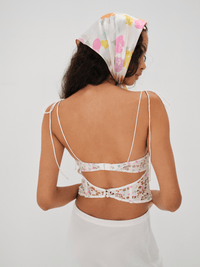 Thumbnail for Kyra Crop Top White, Tops Blouses by For Love & Lemons | LIT Boutique