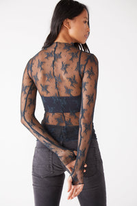 Thumbnail for Lady Lux Layering Top Black, Tops Blouses by Free People | LIT Boutique