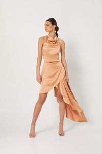 Thumbnail for Lambent Halter Dress Camel, Dress by Elliatt | LIT Boutique
