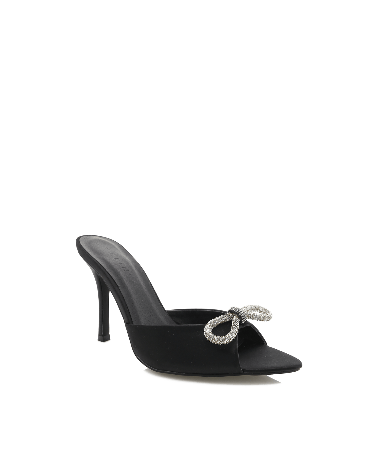 Leilah Bow Heel Black Satin, Shoes by Billini Shoes | LIT Boutique
