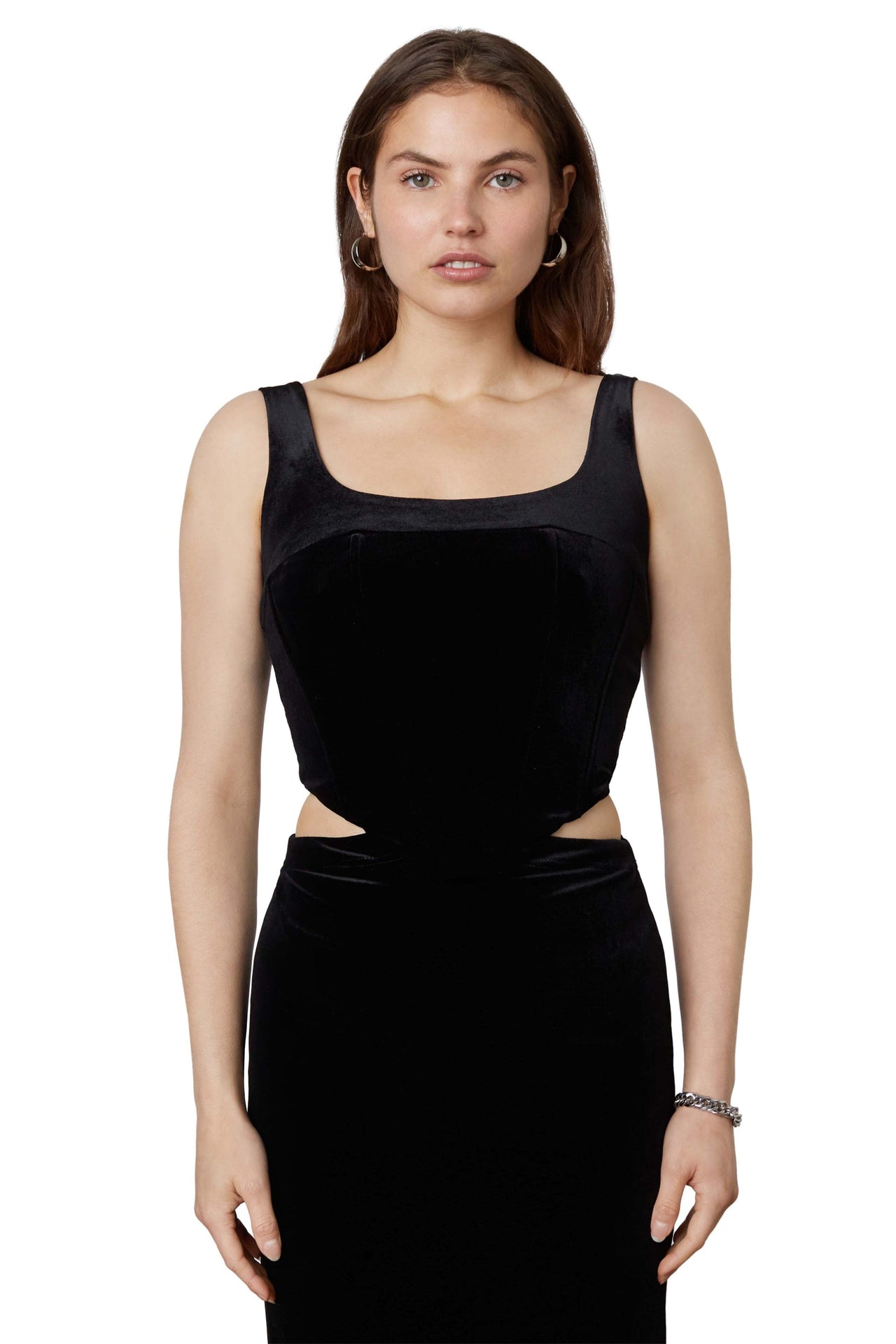 Lera Corset Velvet Black, Tops Blouses by NIA | LIT Boutique