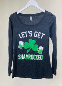 Thumbnail for Lets Get Shamrocked Long Sleeve Tee, Tee Casuals by one off apparel | LIT Boutique