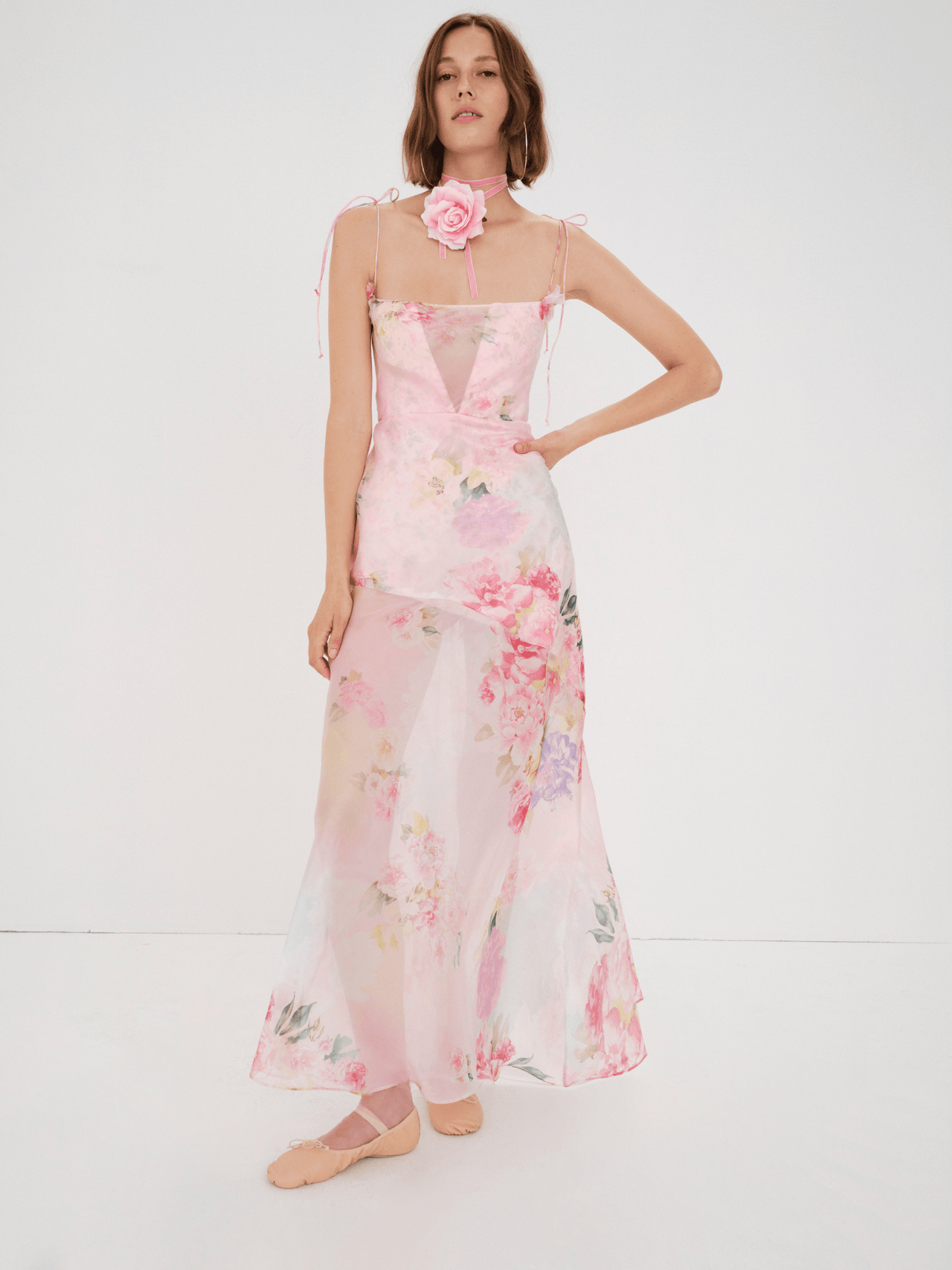 Lisa Maxi Dress Pink, Dress by For Love & Lemons | LIT Boutique