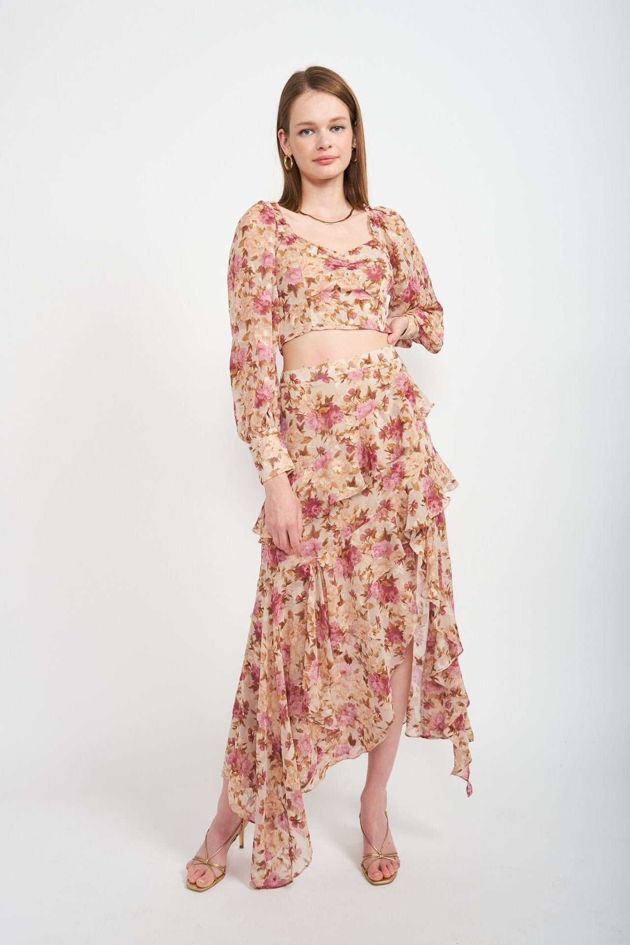 Lissandra Blouse Pink Multi, Tops Blouses by En Saison | LIT Boutique