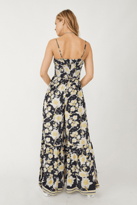 Thumbnail for Little of Your Love Floral Jumpsuit Moonless Combo, Dress by Free People | LIT Boutique