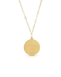Thumbnail for Lucky AF Gold Coin Necklace, Necklaces by Jurate | LIT Boutique