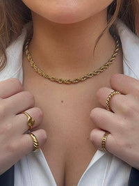 Thumbnail for Luka Rope Chain Necklace, Necklace by Ellie Vail | LIT Boutique