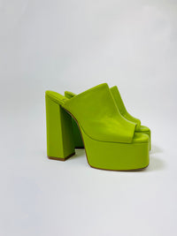 Thumbnail for Luna Luv Platform Mule Green, Shoes by Jeffrey Campbell | LIT Boutique