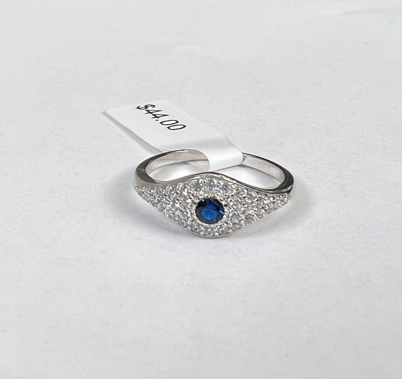 Beautiful Adjustable Evil Eye Ring in Sterling Silver – Zehrai