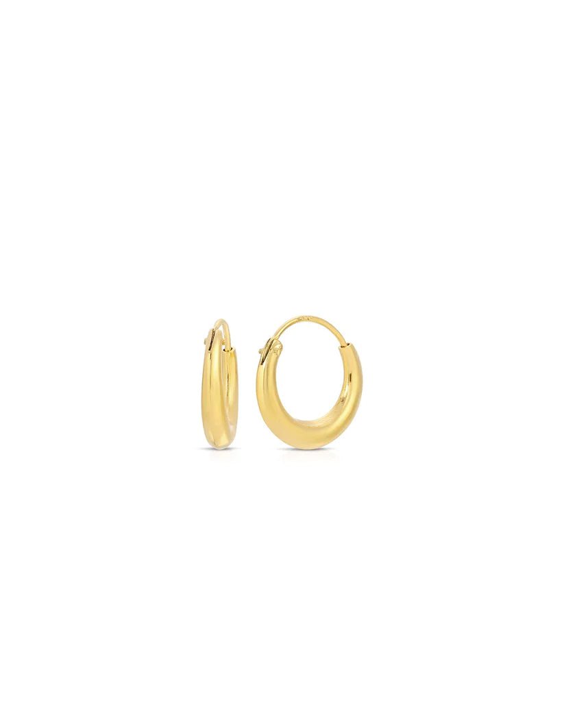 Lyte Small Gold Hoop Earrings, Earrings by Jurate | LIT Boutique
