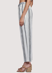Thumbnail for Marbella Stripe Pants Black/Natural, Bottoms by Lost + Wander | LIT Boutique