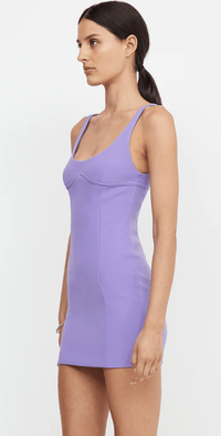 Thumbnail for Marisol Scoop Mini Dress Grape, Dress by Bec + Bridge | LIT Boutique