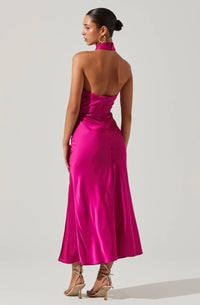 Thumbnail for Marissa Halter Dress Fuchsia, Dress by ASTR | LIT Boutique